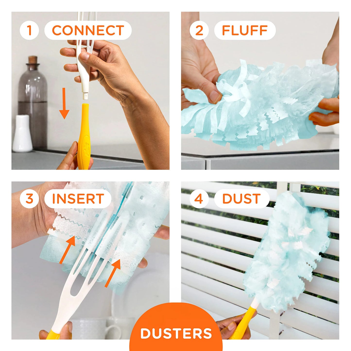 Repuestos de plumero desechables de 10 unidades compatibles con Swiffer Duster 
