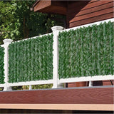 Artificial Ivy Hedge Green Leaf Fence Panels Faux Privacy Fence Screen for Home Outdoor Garden Balcony Decoration