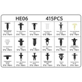 Auto Plastic Bumper Fastener Rivet Retainer Push Type Engine Cover Fastener Fender Car Door Trim Panel Clip