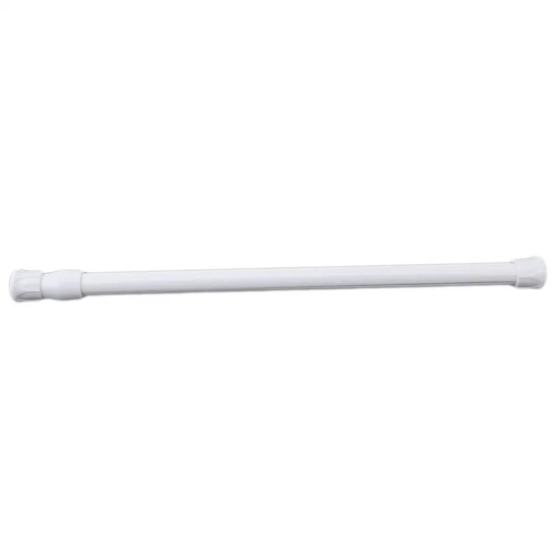 1Pc New Retail Adjustable Spring Loaded Bathroom Shower Curtain Rod Tension Extendable Telescopic Poles Rail Hanger