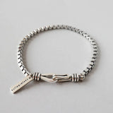 925 Sterling Silver Geometric Bracelet for Women, Simple Charm, Elegant Accessories, Birthday Party Gift, Exquisite Jewelry, Free Shipping 