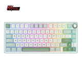 Teclado para juegos con cable Royal Kludge RK R75 de 80 teclas, retroiluminación RGB, 80 % de sellado, teclado mecánico intercambiable en caliente con teclas MDA PBT.