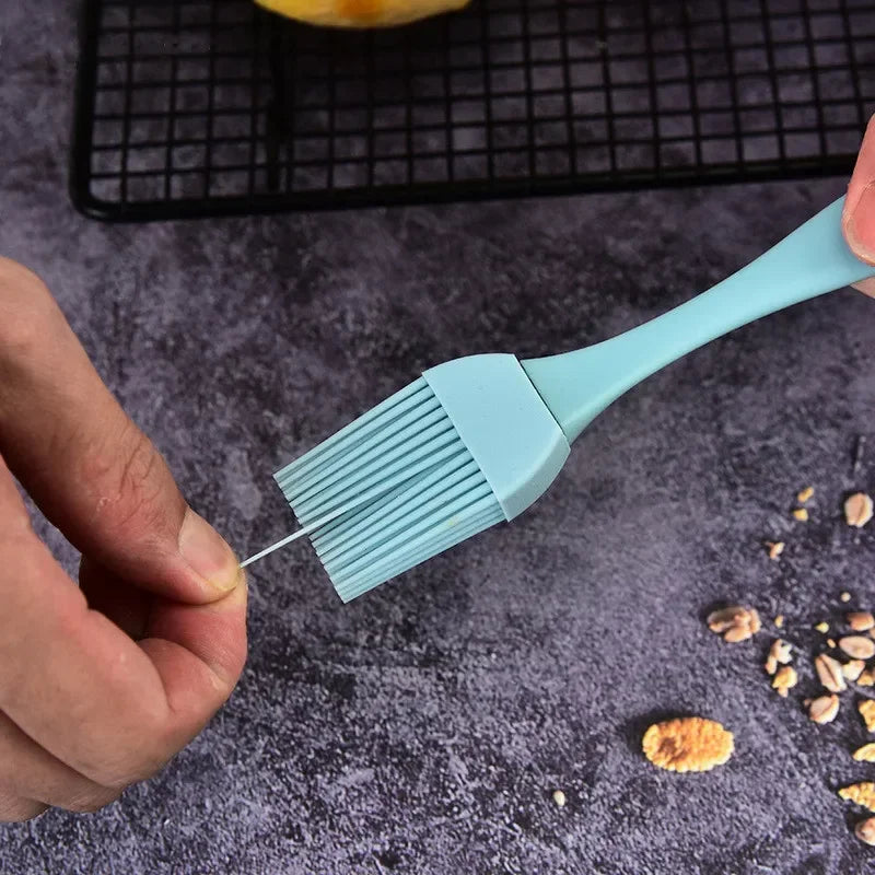 Escova resistente ao calor do óleo do silicone para o barbecue, cozinhando ferramentas para o molho de tempero, bolo, pão, manteiga, ovo, cozinha home