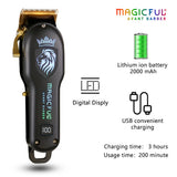 MAGICFUL New Professional Hair Clipper Rechargeable Electric Trimmer For Men Beard Kids Barber Cutting Machine Haircut Machine