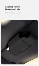 SEAMETAL Cowhide Sun Visor Glasses Holder Premium Leather Wear-Resistant Sunglasses Protective Box Auto Eyeglasses Storage Case