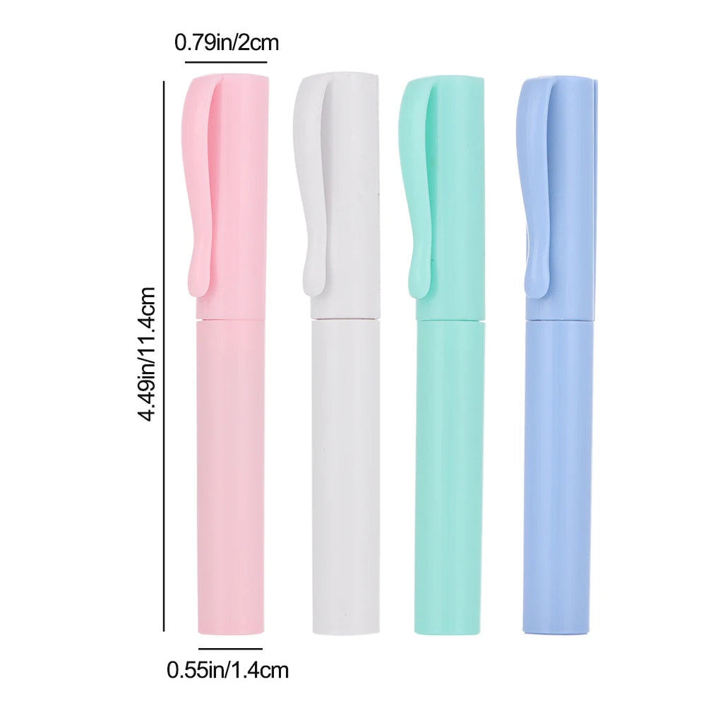 Tijeras portátiles con forma de bolígrafo, tijeras plegables creativas y seguras, herramienta multifunción para cortar papel, suministros para la escuela y la oficina.