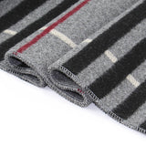 Classic Plaid Men Scarves Winter Warm Cashmere Soft Scarf For Men Casual Business Neckerchief Black Gray Silk Scarves 30*180cm