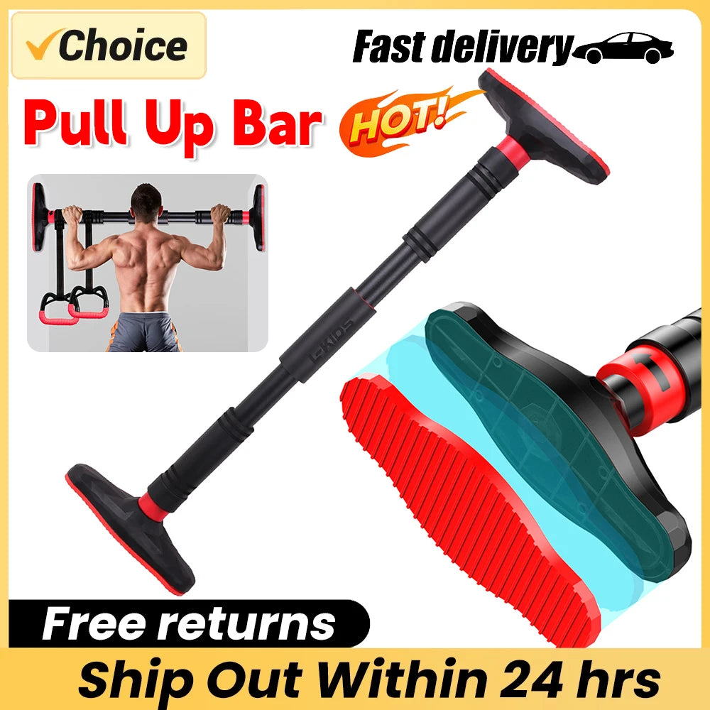 Barra horizontal para puerta, barra de dominadas, barras de entrenamiento ajustables, barra de dominadas antideslizante, equipo de gimnasio para entrenamiento deportivo en casa