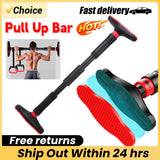 Barra horizontal para puerta, barra de dominadas, barras de entrenamiento ajustables, barra de dominadas antideslizante, equipo de gimnasio para entrenamiento deportivo en casa