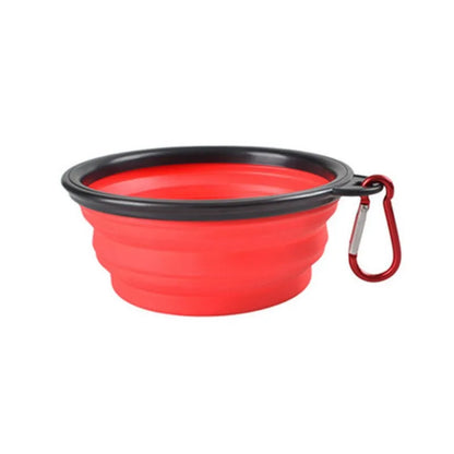 Comedero portátil para mascotas, de TPR duradero, plegable, de silicona, para gatos y perros, para viajes al aire libre, para agua y comida.