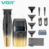 VGR Hair Trimmer Professional Barber Cordless Clipper Electric Hair Cutting Machine Metal Hair Trimmer for Men V-003 V-906 V-308