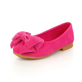2024 New Fashion Girls Shoes PU Leather With Big Bowtie Candy Color Children Sandals Slip-on Kids Casual Shoes 21-36 Soft Hot