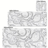 XXL Desk Mat Black And White Strata Liquid Mousepad Large Abstract Mouse Pad Gaming Deskmat With Lockedge Office Non-slip Carpet