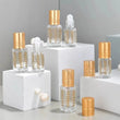3ml 6ml Mini Essential Oil Roller Bottle Refillable Perfume Bottle Glass Cosmetics Container Portable Lip Oil Roller Bottles