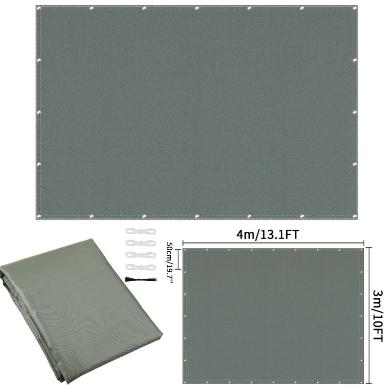 Waterproof Privacy Fence Screen Fence Covering Privacy with Grommets UV Protection Fencing Shade Cover for Outdoor Yard Backyard