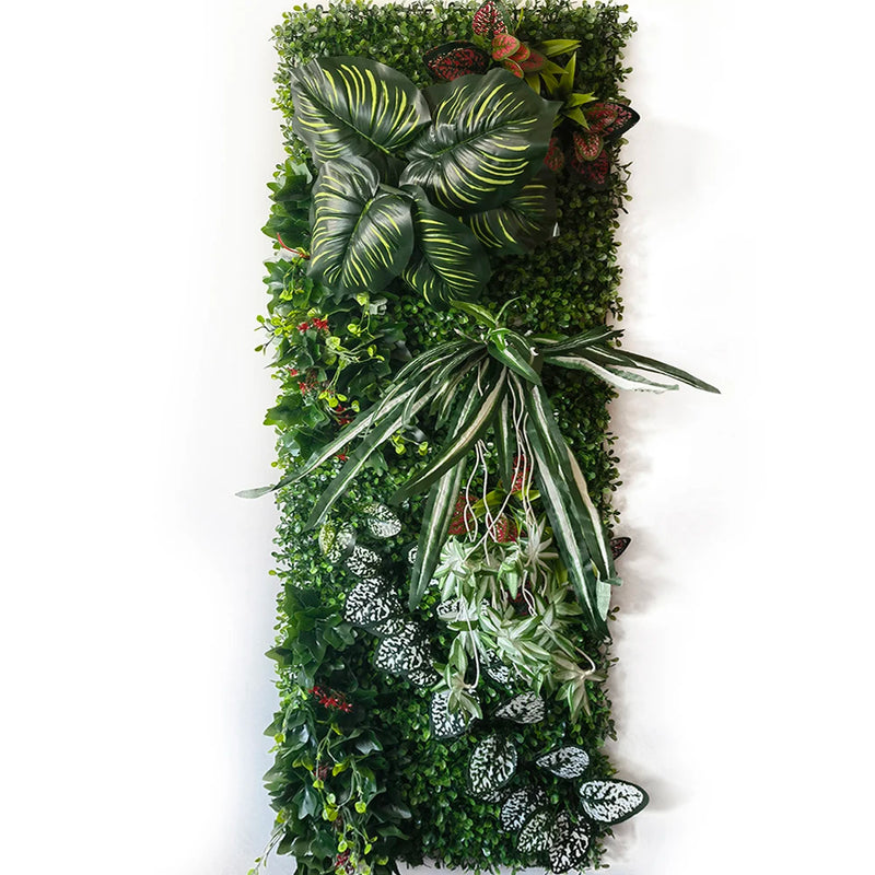 40X120CM Artificial Plant Lawn Subtropical Simulation Plant Grass Wall Panel Background Suitable For Hotel Garden Decoration