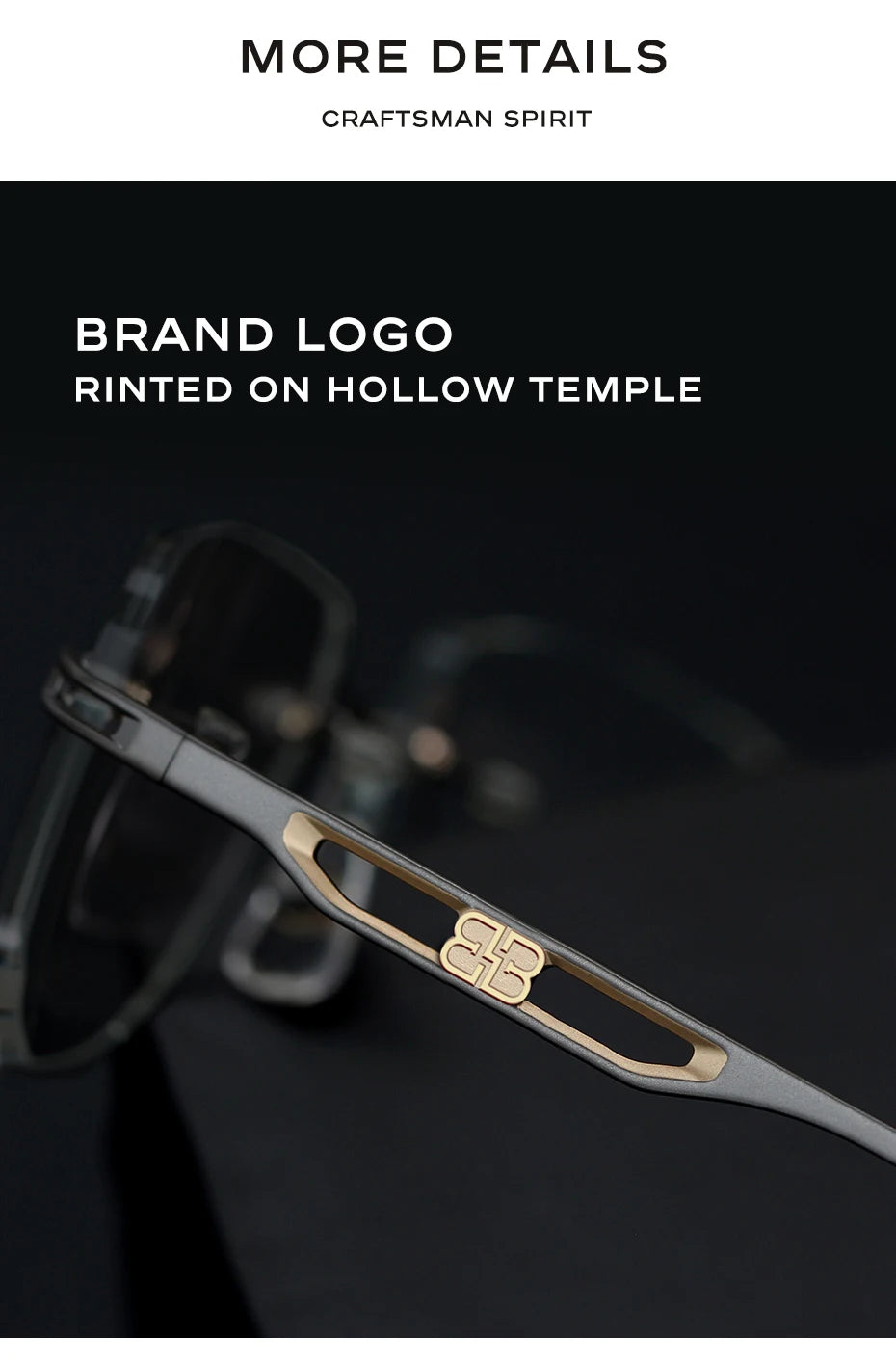 Benywoods Design Fashion Rimless Men's Sunglasses Gradient Photochromic UV400 Outdoor Sun Glasses Pure Titanium Eyewear BS23052