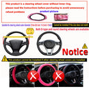 1 linen breathable fabric Bohemian style automotive supplies without inner ring steering wheel cover fits 14.5-15 inches