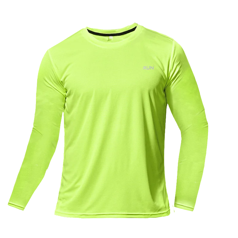 Camiseta transpirable de secado rápido, camisetas deportivas, ropa de entrenamiento, camiseta de manga larga para hombre, accesorios de gimnasio para correr de otoño, fitness para hombre.