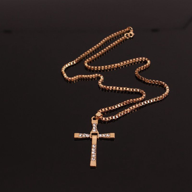 Fast and Furious 6 7 hard gas actor Dominic Toretto / cross necklace pendant,gift for your boyfriend