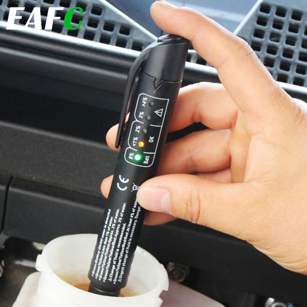 Probador universal de líquido de frenos, comprobador preciso de la calidad del aceite, comprobador digital de líquido de frenos para coche, herramienta de prueba automotriz para vehículos.