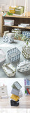 Small Foldable Canvas Storage Basket With Handle Cotton And Linen Desktop Storage Box Small Fresh Waterproof Storage Basket 1PC