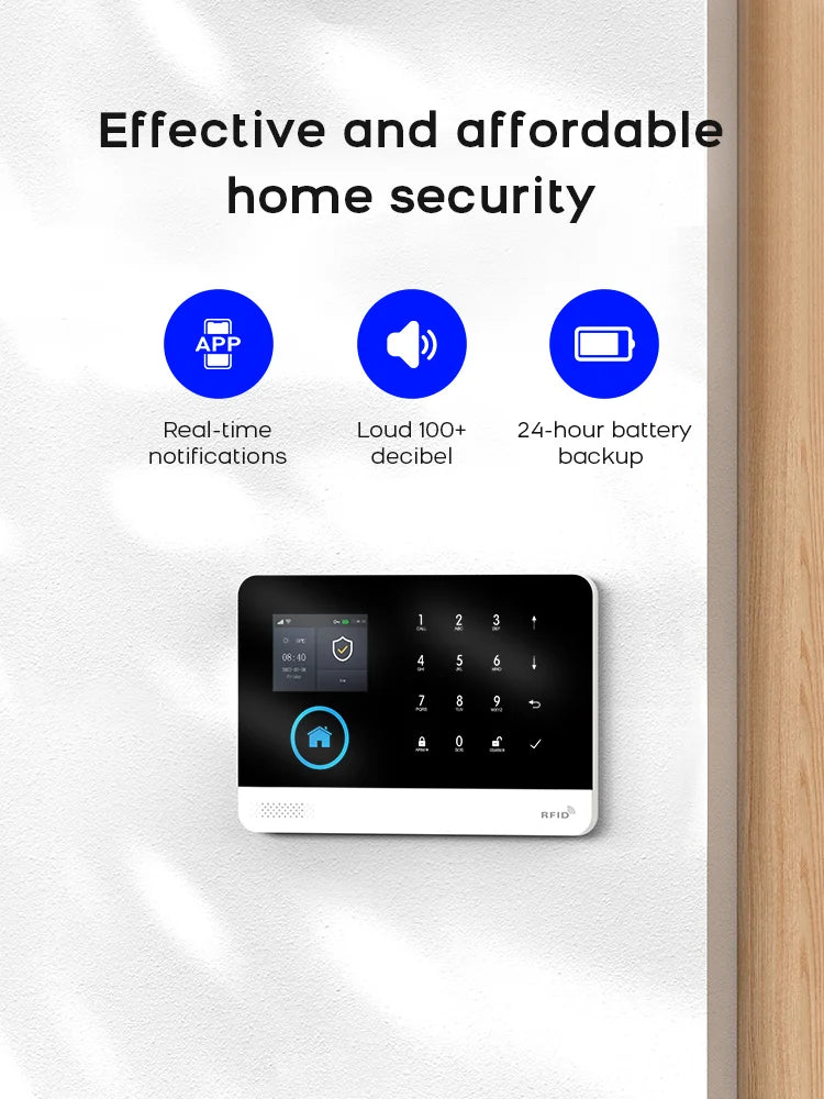 PGST 4G WiFi Alarm System Security Protection Tuya Alexa Smart Life Home Automation Motion Sensor Alarm Security System Kit Set
