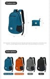 Naturehike New Camping Backpack 30L Large Capacity Portable Foldable Waterproof Shoulder Bag Outdoor Travel Hiking Picnic Bag