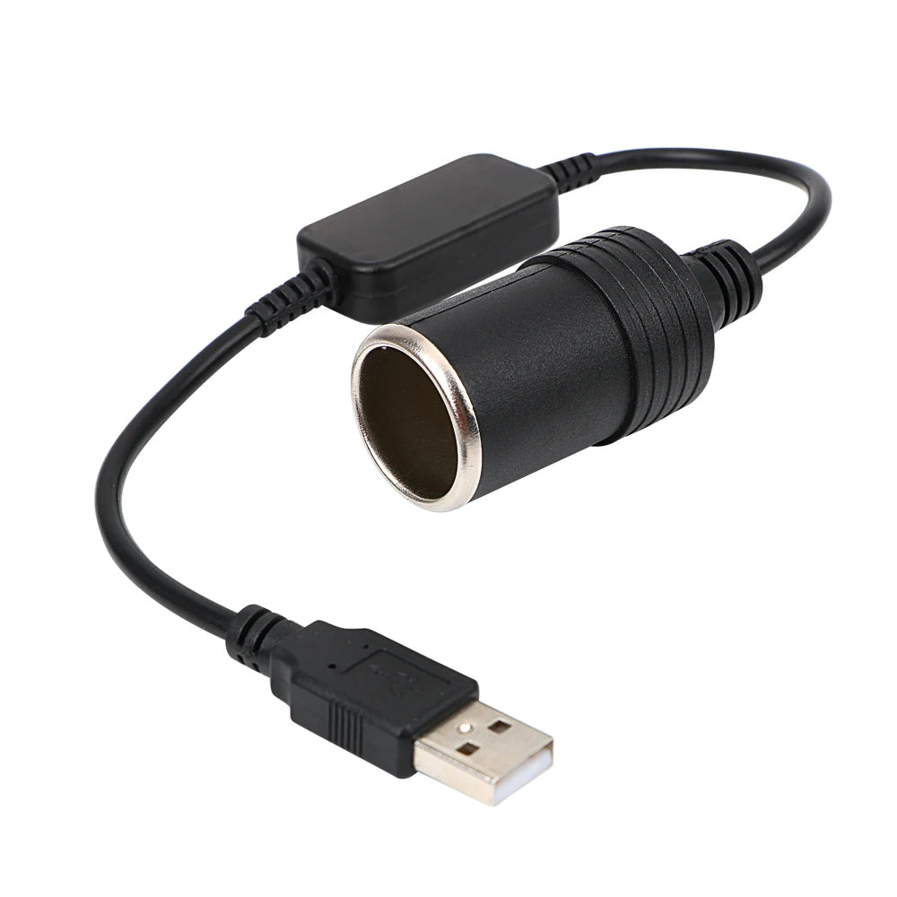 Auto Interior Accessories Plug Connector Adapter USB 5V To 12V Converter Adapter Wired Controller Charger Cable Socket