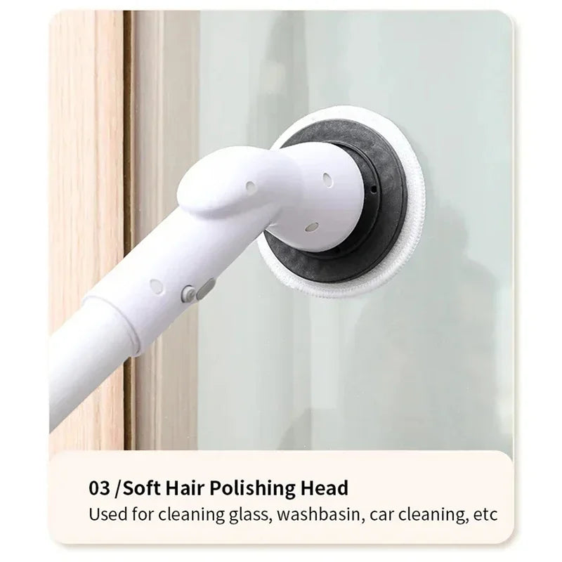 Xiaomi 2000mAh 6-in-1 Electric Cleaning BrushWireless Electric Rotary Clean Brush Shower Cleaning Brush Kitchen Bathroom Home