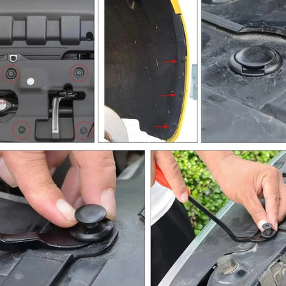 Car Retainer Clips Plastic Fasteners Kit 6 Size Auto Push Pin Rivets Set Body Bumper Push Rivet Clips ﻿