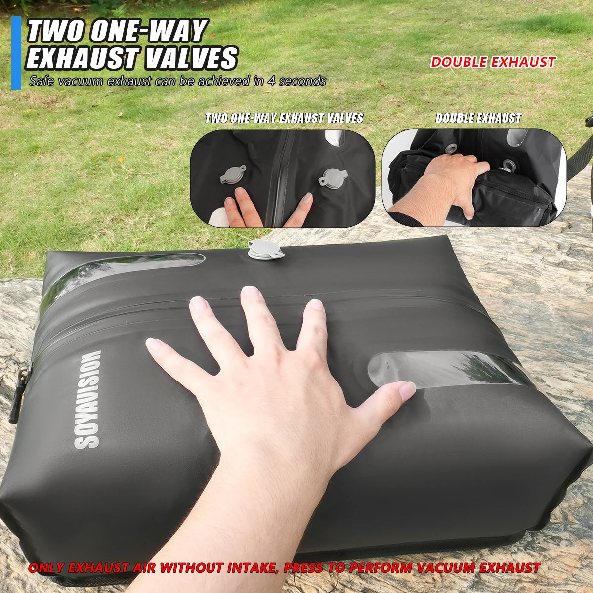 SOYAVISION 20L 50L 70L 80L 100L Motorcycle Waterproof Tail Bag Travel Outdoor Luggage Bag Motorcycle Seat Bag