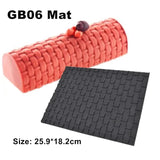 Molde de silicona suizo para tartas, molde para troncos de Navidad, molde grande para buche, tapete para fondant, moldes para impresión de encaje 