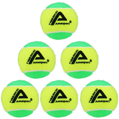 AMA SPORT Kids Training (Transition) Balls 20% 50% 75% Slower For Beginner Child Practice Tennis Soft Beach Tennis Ball 6~12PCS