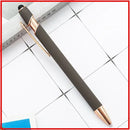 20-200 Pens Wholesale Metal Ballpoint Pen Touch Screen Pen Office School Advertising Pen Custom Logo Text Laser Engraving