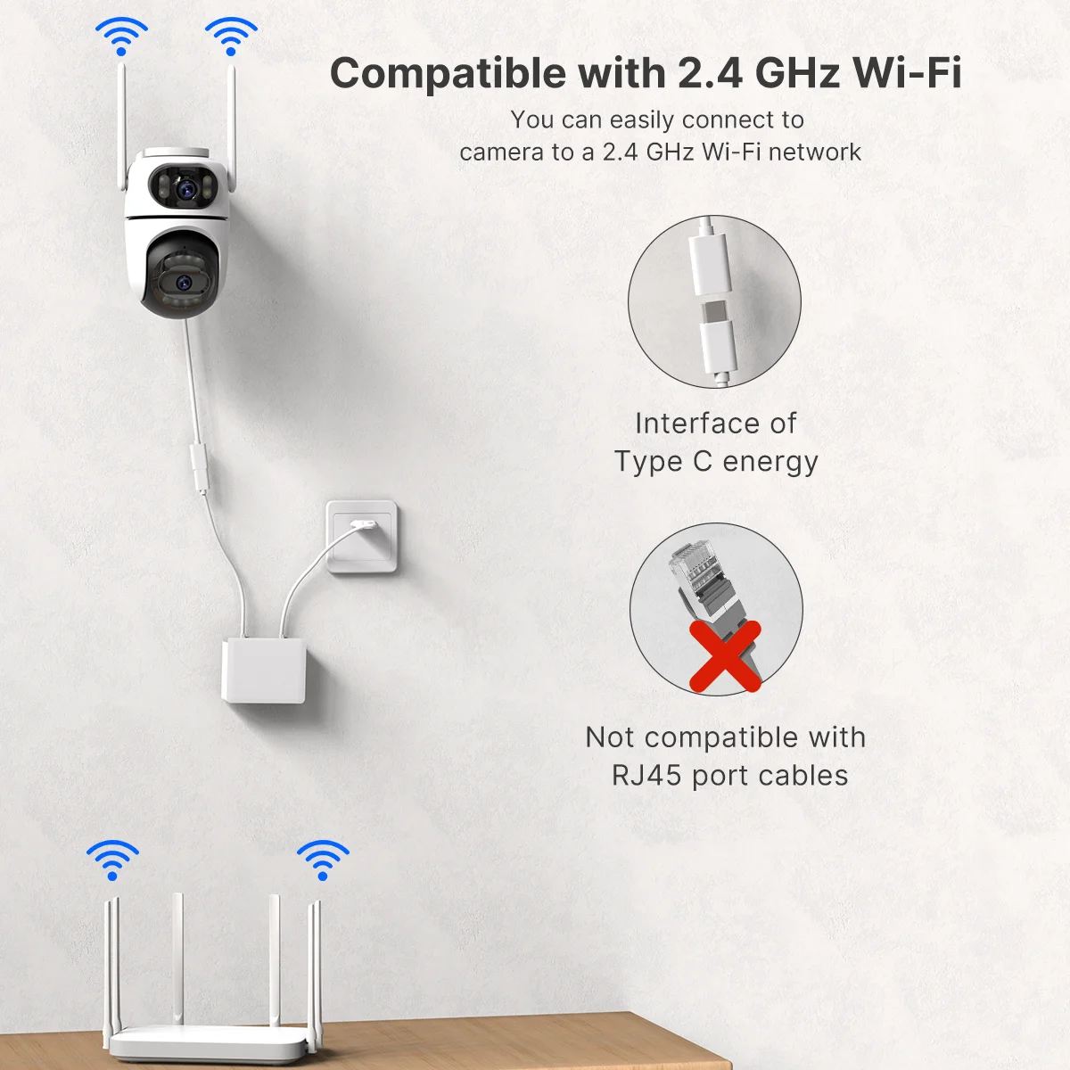 WONSDAR 2pcs Outdoor WIFI IP Camera Smart Home Security Protection PTZ Camera AI Auto Tracking Night Vision Surveillance iCsee