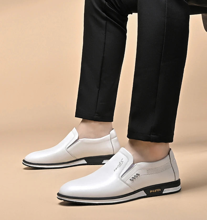 Brand Leather Shoes for Men Designer Loafers High Quality Adult Moccasins Men Driving Shoes Male Footwear Men's Formal Shoes