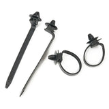 10/30/50PCS Car Nylon Black Cable Ties Push Mount Wire Harness Fastener Cable Clamp Clips Ties Management Car Wire Organizers