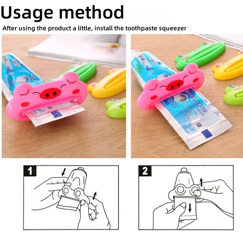 1pcs for Home Multifunctional Toothpaste Squeezer Animal Toothpaste Dispenser Household Daily Necessities Bathroom apply