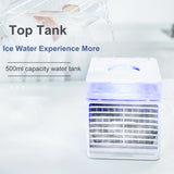 2025 New Portable Air Conditioner with Ultraviolet Germicidal Lamp USB Air Cooler Desktop Mini Cooling Fan