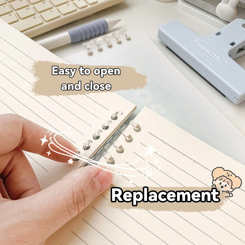 A5/B5 Binder Loose-Leaf Notebook 60 Sheets Lined Book for Students Writing Kawaii Simple Stationery School Supplies