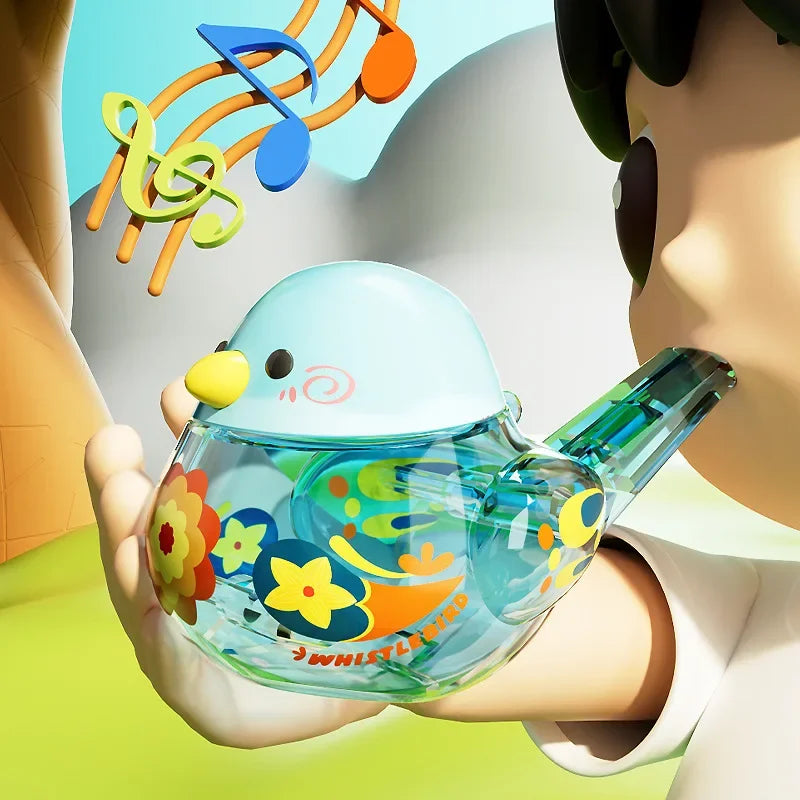 Bird's Call for Babies Water Bird Whistle for Infants Children Toys Can Add Water To Whistle for Training Toy Musical Instrument