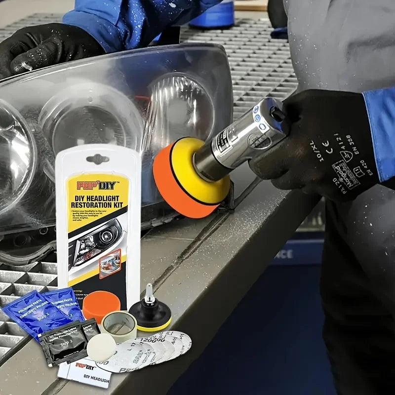 Kit De Restauração De Faróis De Carro, Reparação De Faróis, Pasta De Limpeza E Polimento, DIY, Nova Chegada, 2024