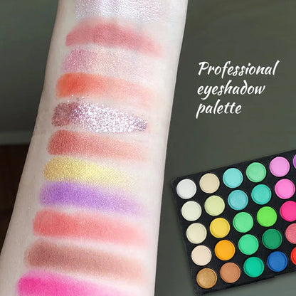 Paleta de sombras fosca brilhante, 120 cores, natural, à prova d'água, duradoura, conjunto de maquiagem com 20 pincéis de maquiagem, kit de cosméticos