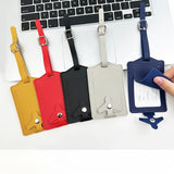 New Airplane Buckle Anti Lost Luggage Tags Thickened Flip Cover Luggage Tag Boarding Pass Suitcase Label Name ID Address Lable
