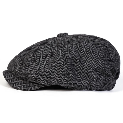 Unisex Retro Herringbone Newsboy Caps Men British Painters Hats Spring and Autumn Berets Hip Hop Berets