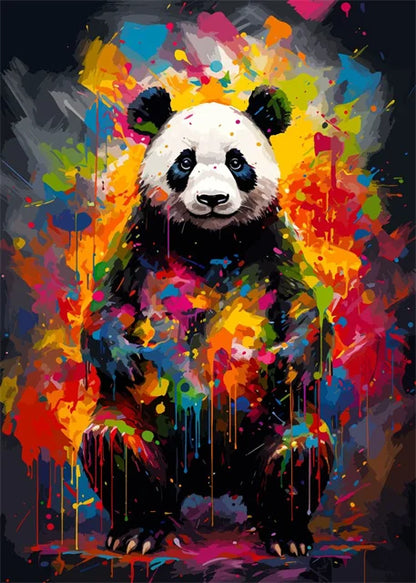 Watercolor Animals Canvas Paintings Rhino Cat Owl Panda Lion Tiger Wild Animals Grafffiti Art Posters Prints Home Decor Wall Art