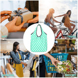Custom Recycling Classic Black And White Polka Dot Shopping Bag Women Tote Bag Portable Grocery Shopper Bags