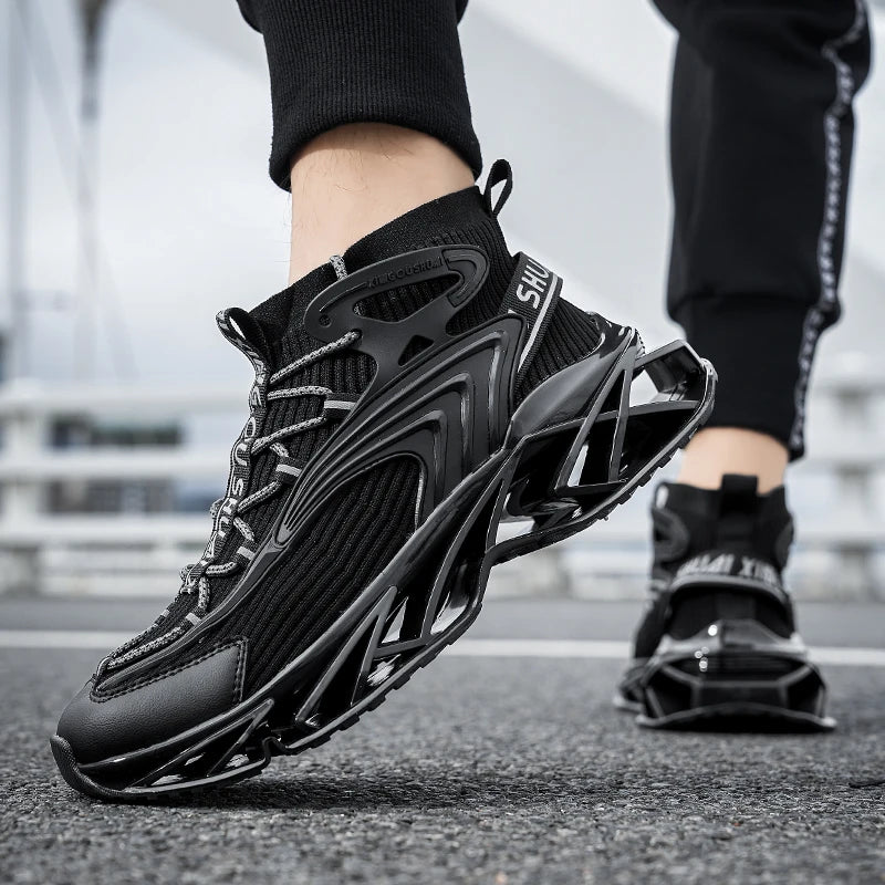 Mens Sneakers Flat Comfortable Fashion Tennis Sports Running Shock-absorbing Gym Male Casual Sports Shoes for Man