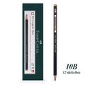 Faber-Castell 8/12pcs Set Matte Sketch Pencil Art Graphite For Sketch Black Lead Writing Drawing Graphite Pencils Supplies